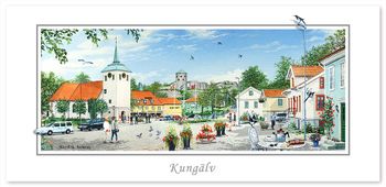 Vykort Kungälv