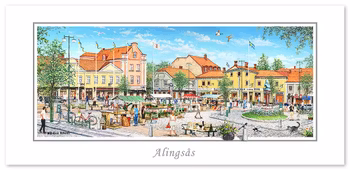 Vykort Alingsås