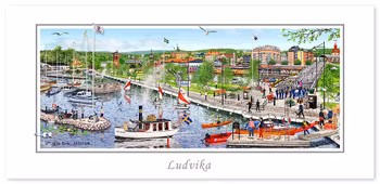 Vykort Ludvika