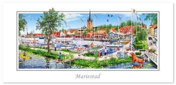 Vykort Mariestad