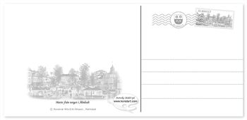 Vykort Älmhults kommunhus