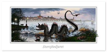Vykort Östersund Storsjöodjuret