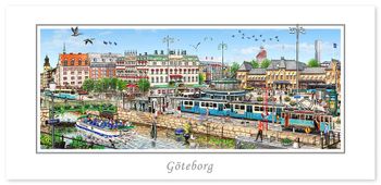 Vykort Göteborg Drottningtorget