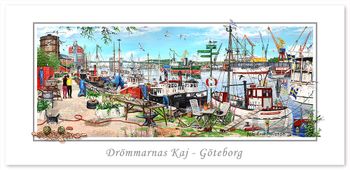Vykort Göteborg Drömmarnas kaj