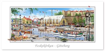 Vykort Göteborg Feskekörka