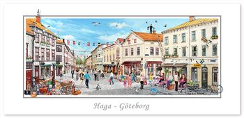Vykort Göteborg Haga