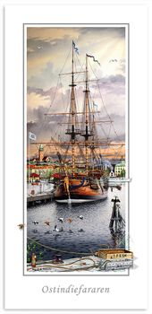 Vykort Göteborg Ostindiefararen