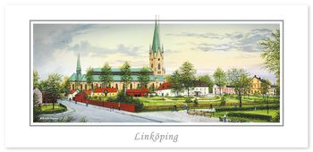 Vykort Linköping Domkyrka