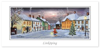 Julkort Linköping Gamla