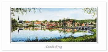 Vykort Lindesberg vy