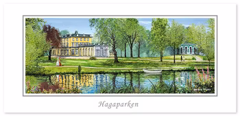 Vykort Solna Hagaparken
