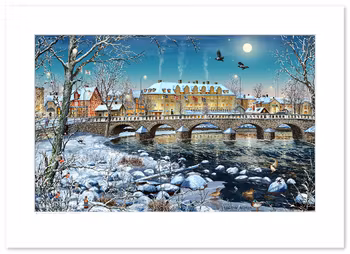 Poster Falkenberg vinter 70 x 50 cm