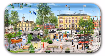 Bricka Kristinehamn 43 x 22 cm