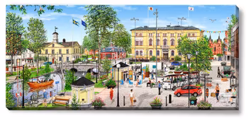 Canvas Kristinehamn 112 x 50 x 2,5 cm.