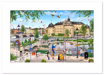 Poster Örebro 70 x 50 cm