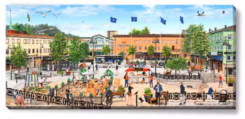 Canvas Karlskoga 112 x 50 x 2,5 cm.