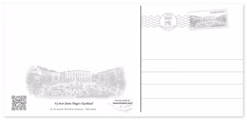 Vykort Karlstad Stora Torg