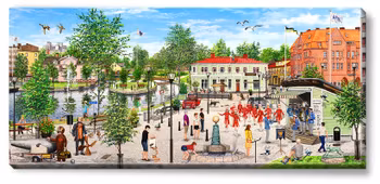 Canvas Filipstad 112 x 50 x 2,5 cm.