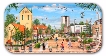 Bricka Höganäs 43 x 22 cm