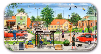 Bricka Sävsjö 43 x 22 cm