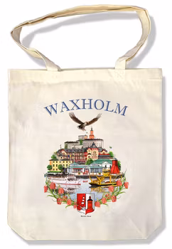 Tygkasse Vaxholm med långa handtag