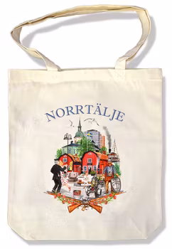 Tygkasse Norrtälje med långa handtag