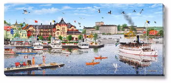 Canvas Vaxholm 112 x 50 x 2,5 cm.