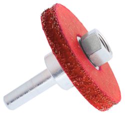 Stålborste 50x7mm med PVC-hål 3/8 + Adapter
