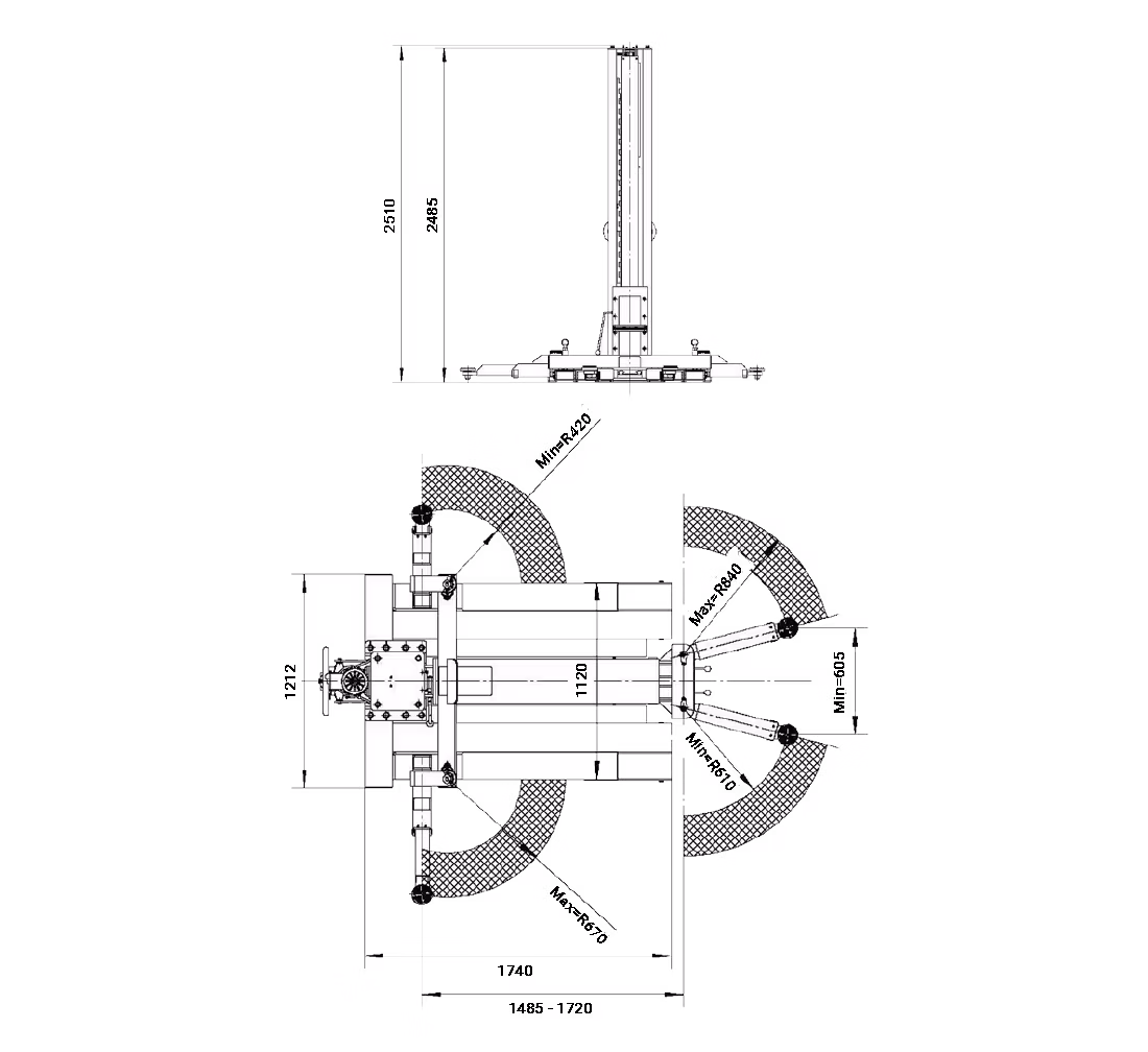 Enpelarlyft 2.5T - REDATS L-121F halvautomatisk 230V