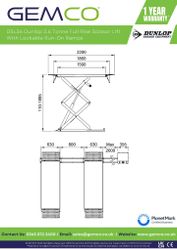 Saxlyft Dunlop DSL36 3.6 Ton