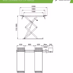 Saxlyft Dunlop DSL36 3.6 Ton