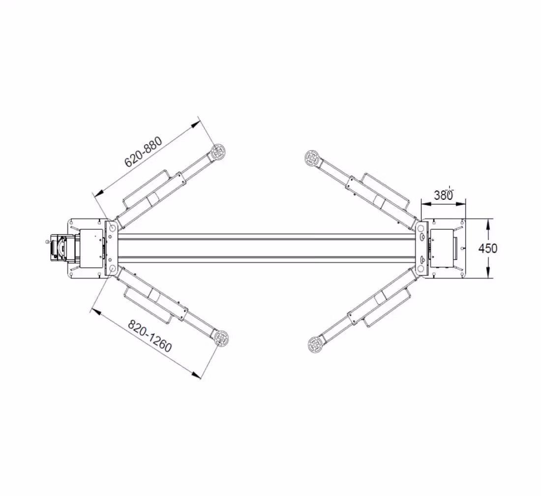 2-Pelarlyft 4T - REDATS L-220 - Automatisk