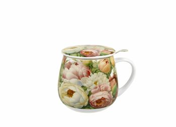 Summer Peony - Tekopp XL med tesil