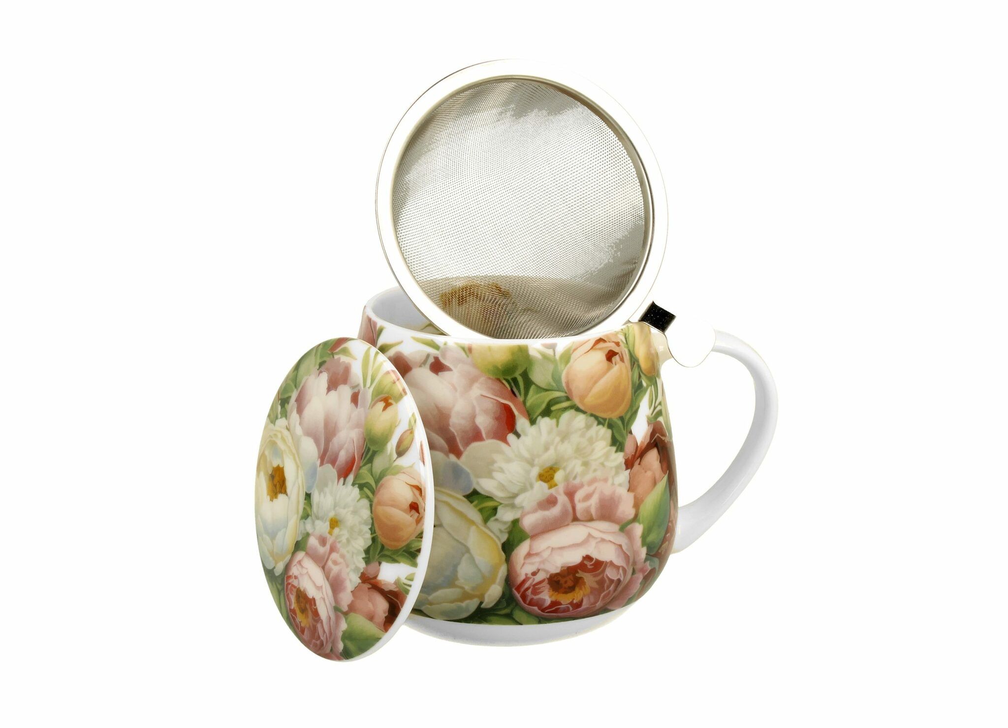 Summer Peony - Tekopp XL med tesil