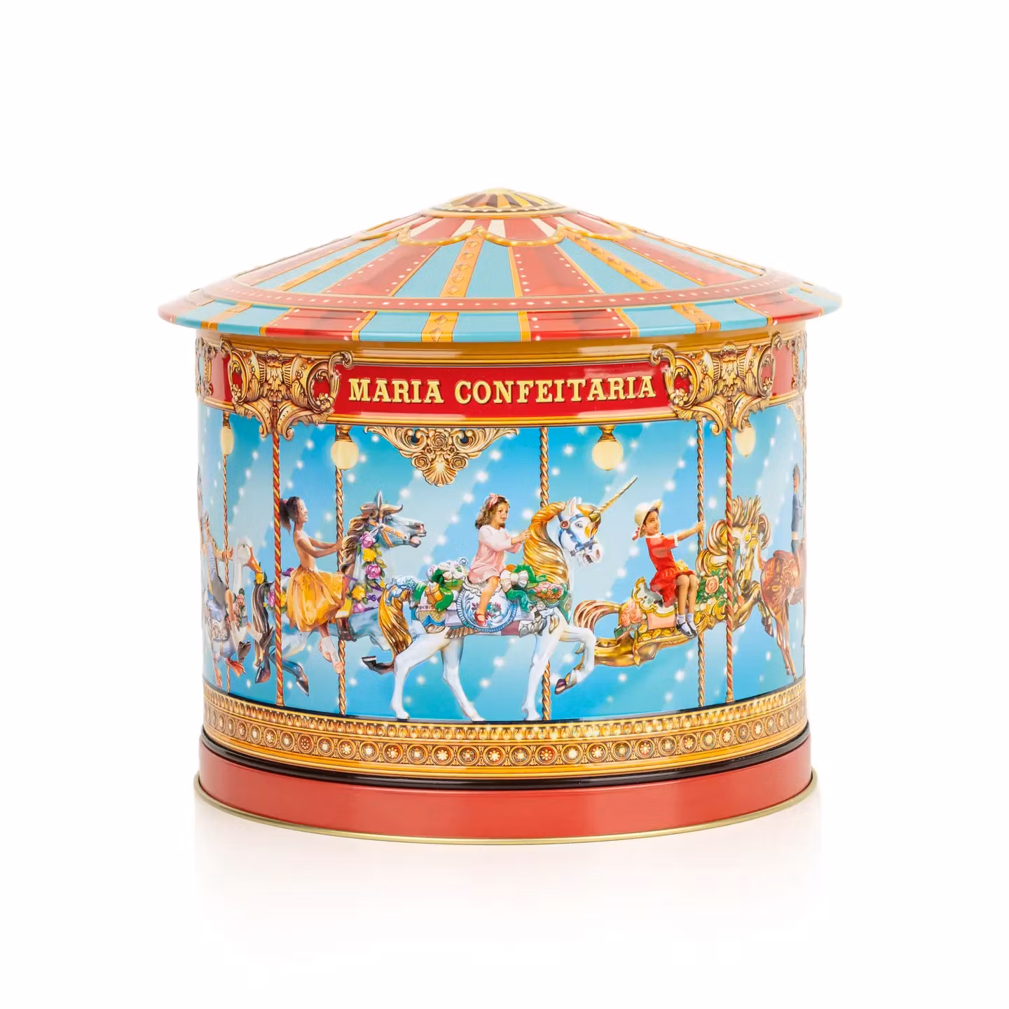 Maria Confeitaria "Carusel Music Cookie Tin"  tekakor