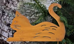 Skylt - Katten Simba - Rost - Lind Decoration