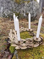 Ljusstake - Mistel - Antik mässing