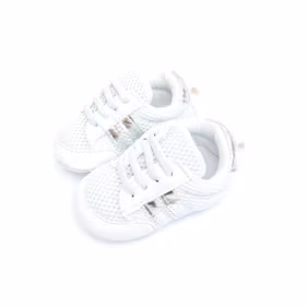Babyskor 3-6 mån - Skor till bebis SPORT Vit & Silver