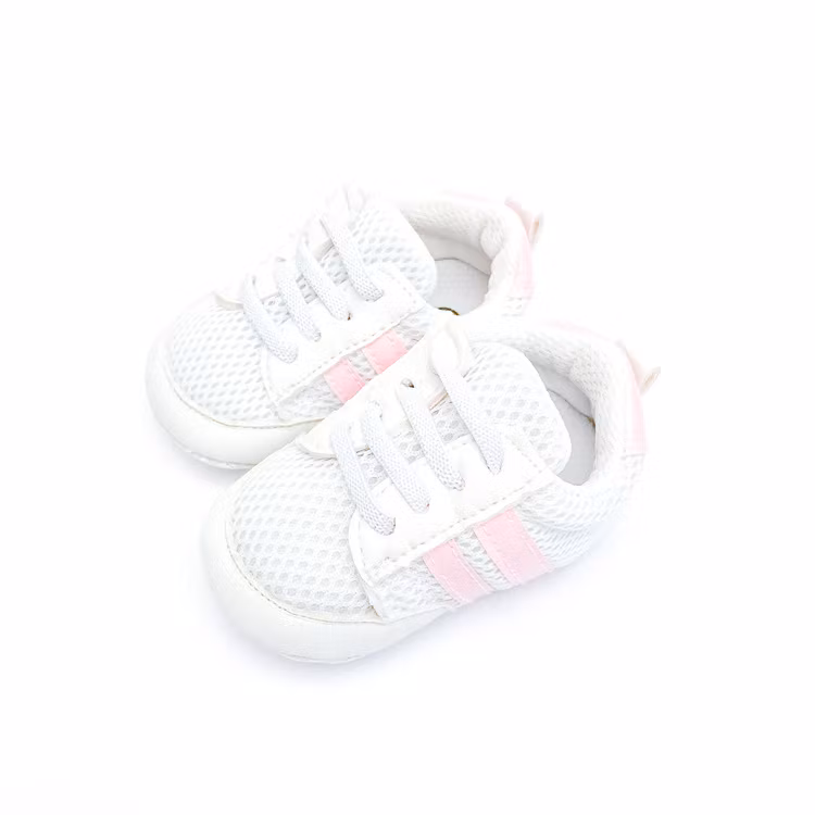 Babyskor Sport Vit & Rosa 0-6 mån