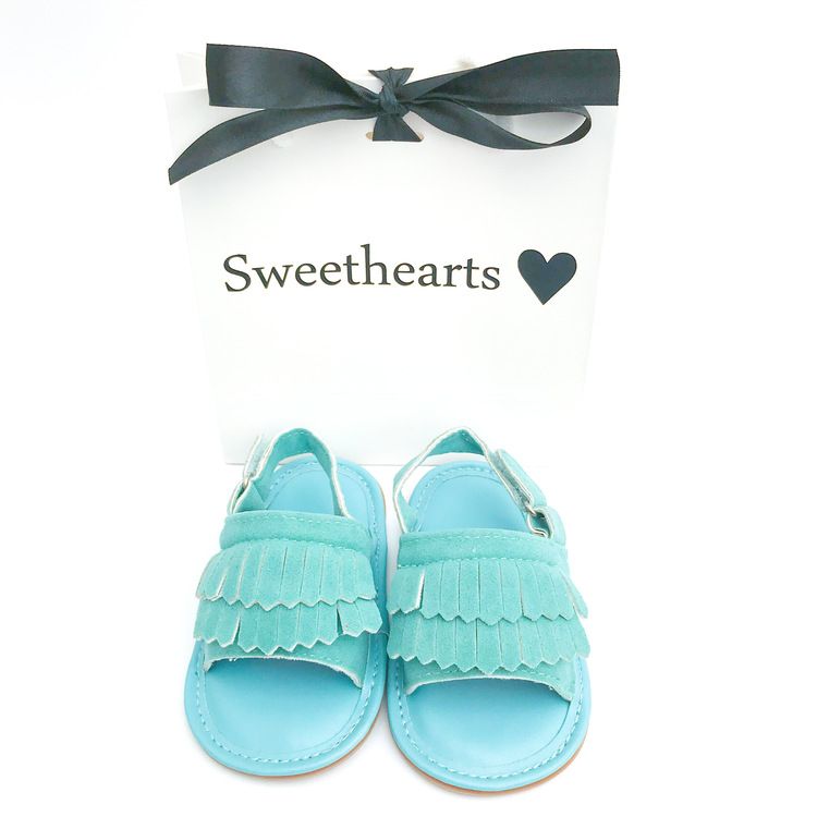Bebis första skor Sandal Turkos 0-6 mån