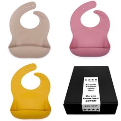 Doppresent till flicka Haklapp Kaki, Dark Rose & Mango