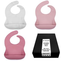 Doppresent flicka Haklappar Marble, Dusty Rose & Dark Rose