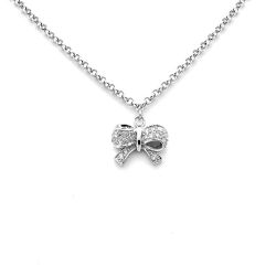 Doppresent flicka - Silverarmband Rosett