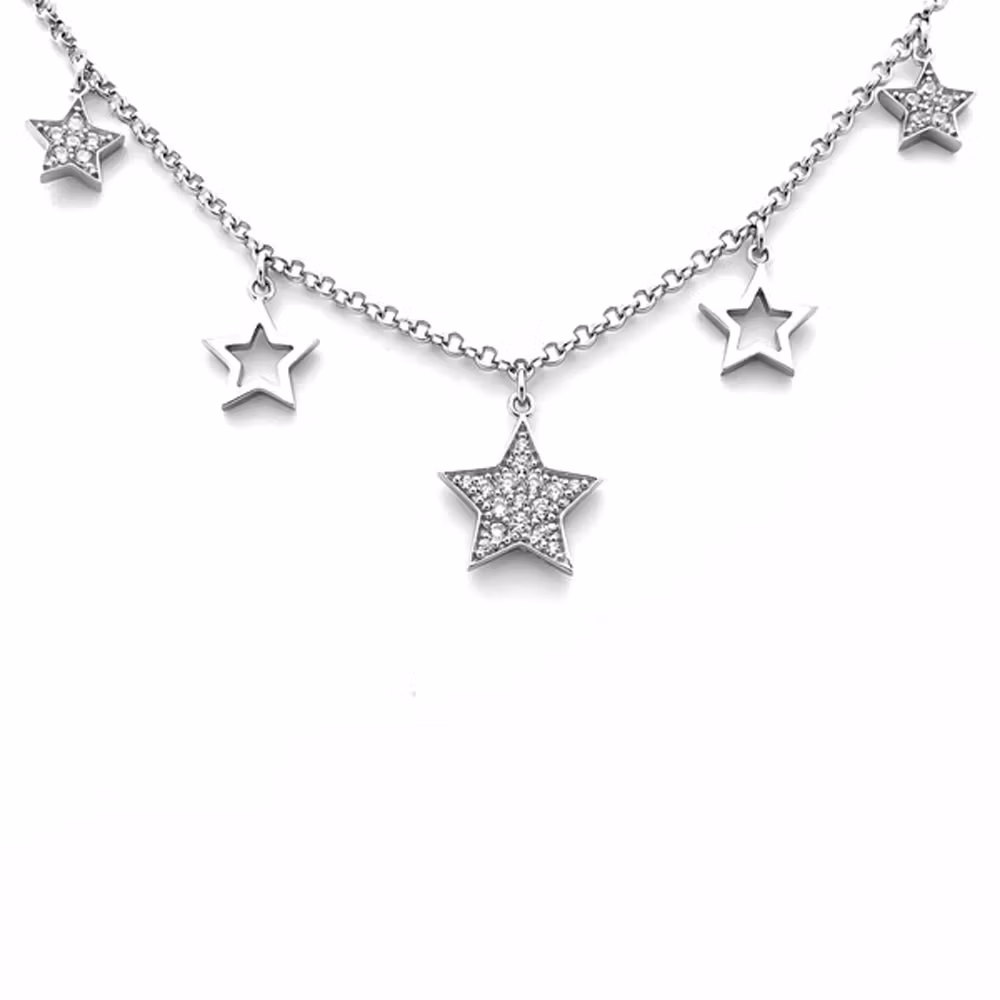 Doppresent flicka -  Silverarmband STJÄRNOR