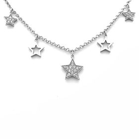 Doppresent flicka -  Silverarmband STJÄRNOR