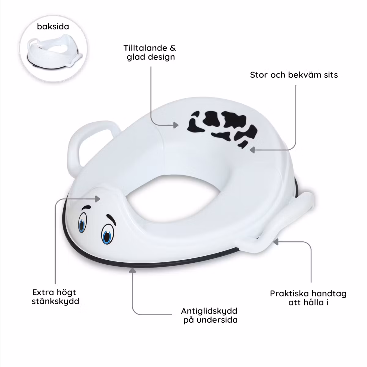 Doppresent flicka - dopgåva Toalettsits & Pall Ko