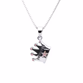 Doppresent flicka -  Silverhalsband PRINSESSA ROSA