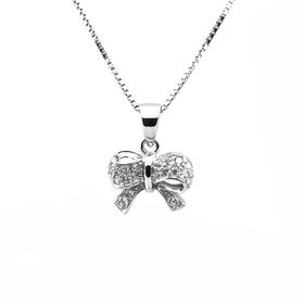 Doppresent flicka - Silverhalsband ROSETT