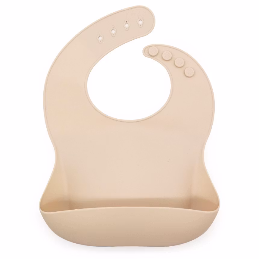 Doppresent flicka - dopgåva Haklapp Beige, Kaki & Pecan