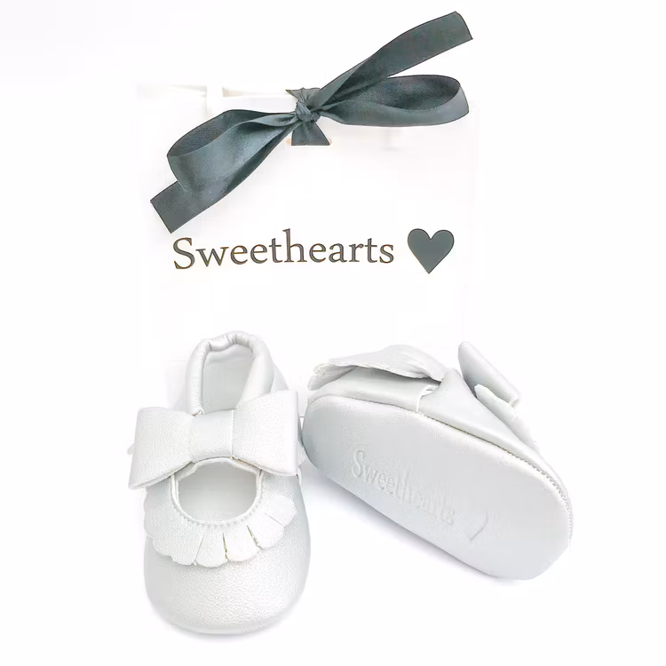 Doppresent flicka - Babyskor 3-6 mån BALLERINA Silver